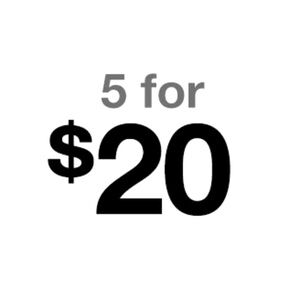 5 items for 20 sale!! Clear out sale!